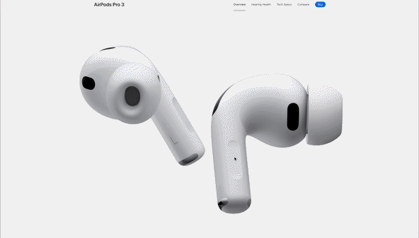 Apple AirPods Pro scrollytelling product page