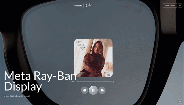 Ray-Ban Meta smart glasses scrollytelling showcase