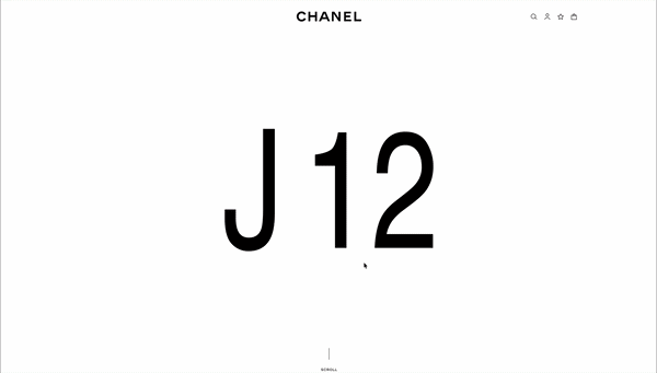 Chanel J12 Watch scrollytelling experience