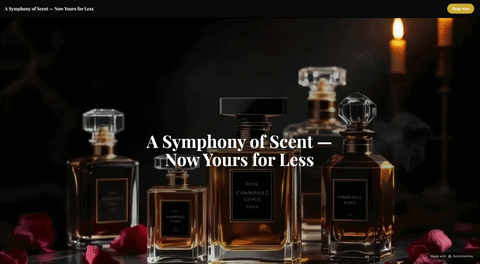 A Shopify landing page rebuilt as an immersive scroll story
