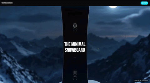 A Shopify product page rebuilt as an immersive scroll story