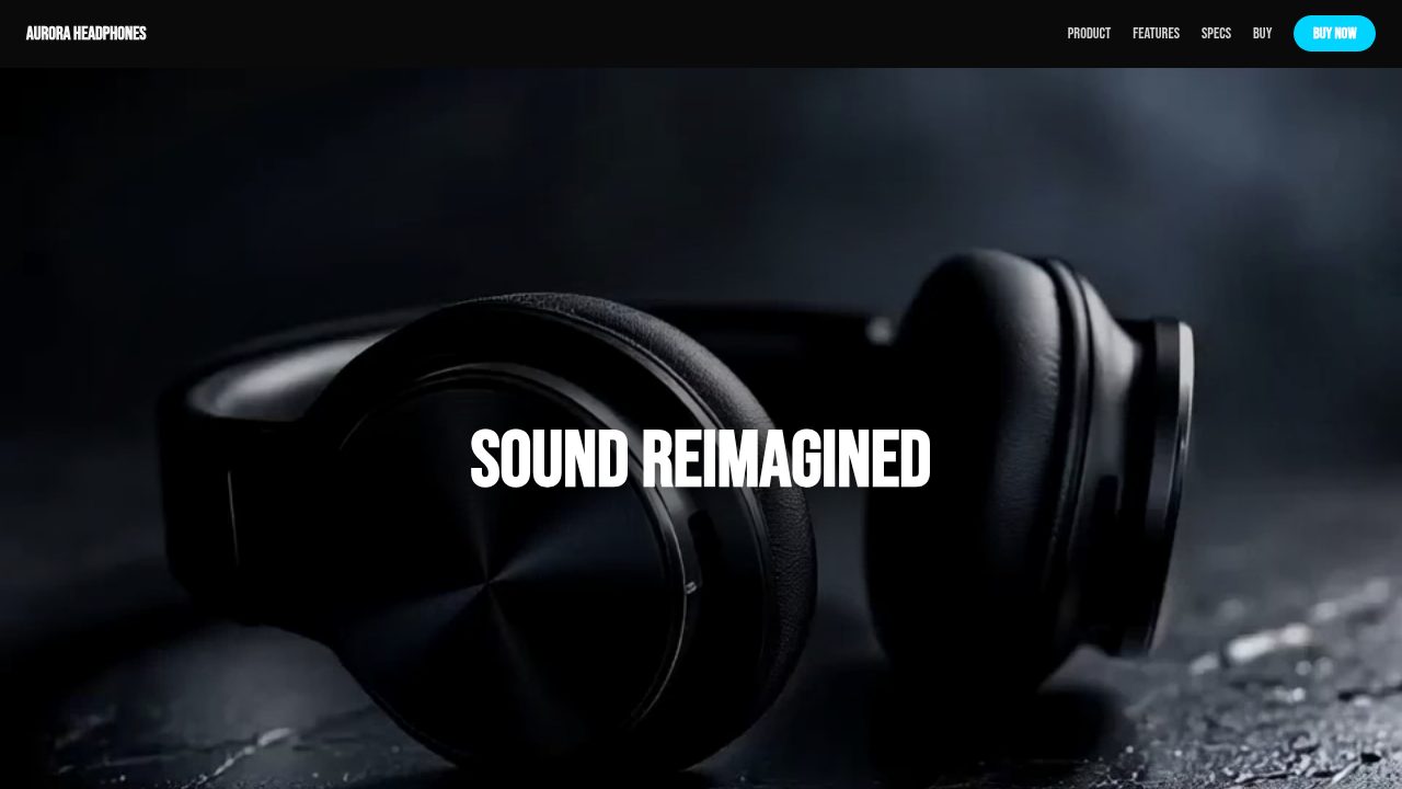 Headphones Ad Feature template
