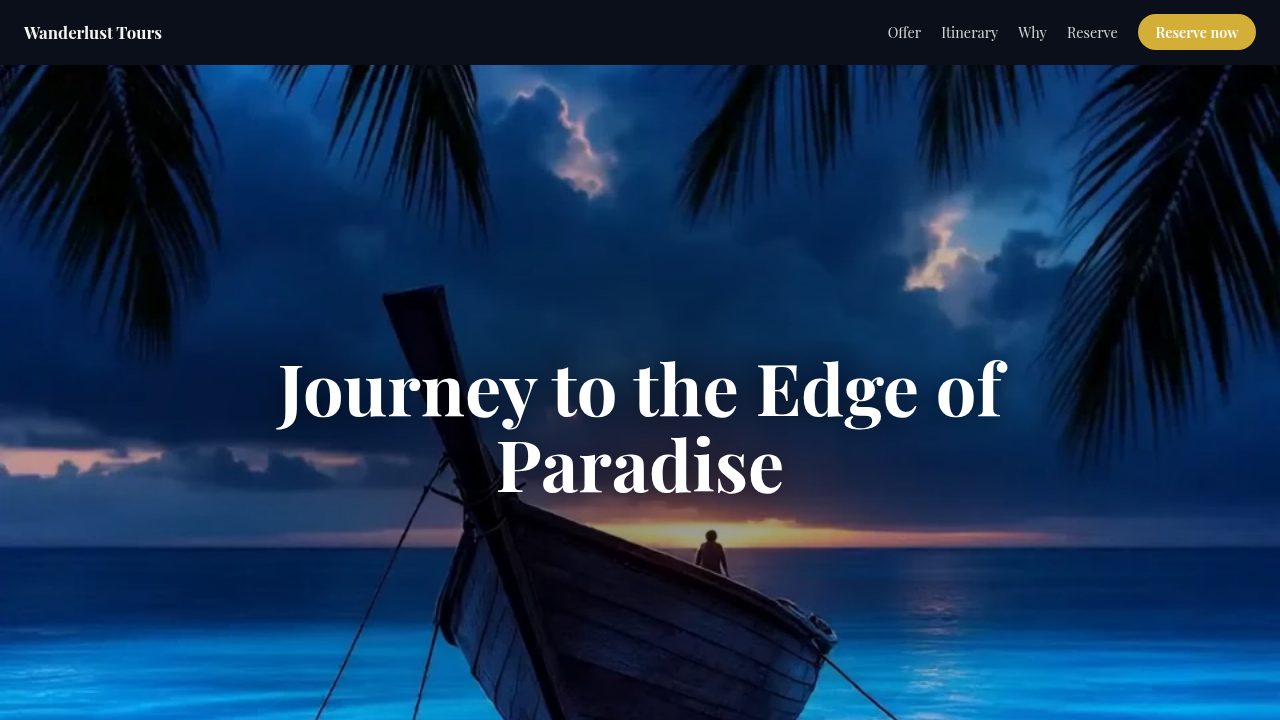 Travel Package Brochure template