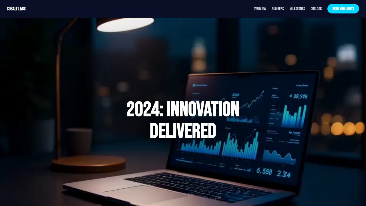 Tech Company Annual Report template