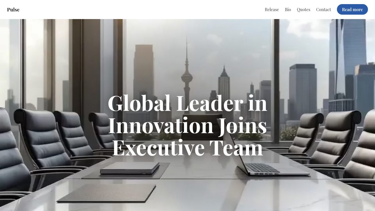Executive Hire Release template