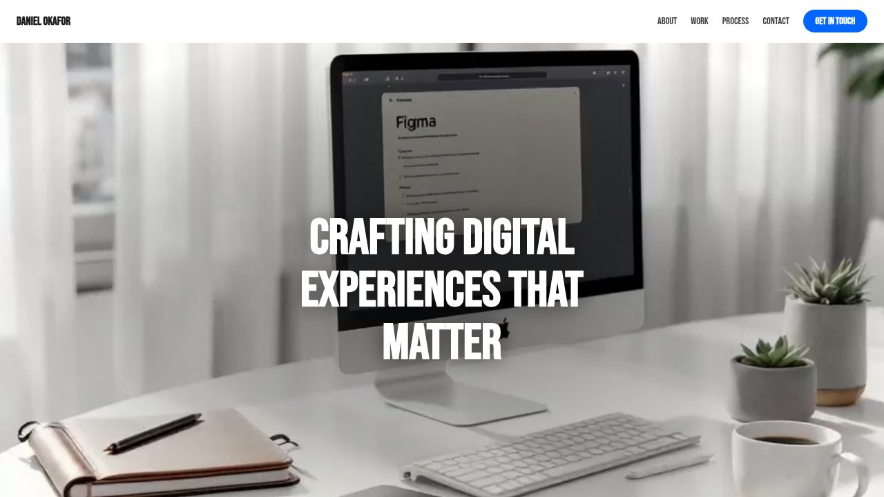 Product Designer Portfolio template