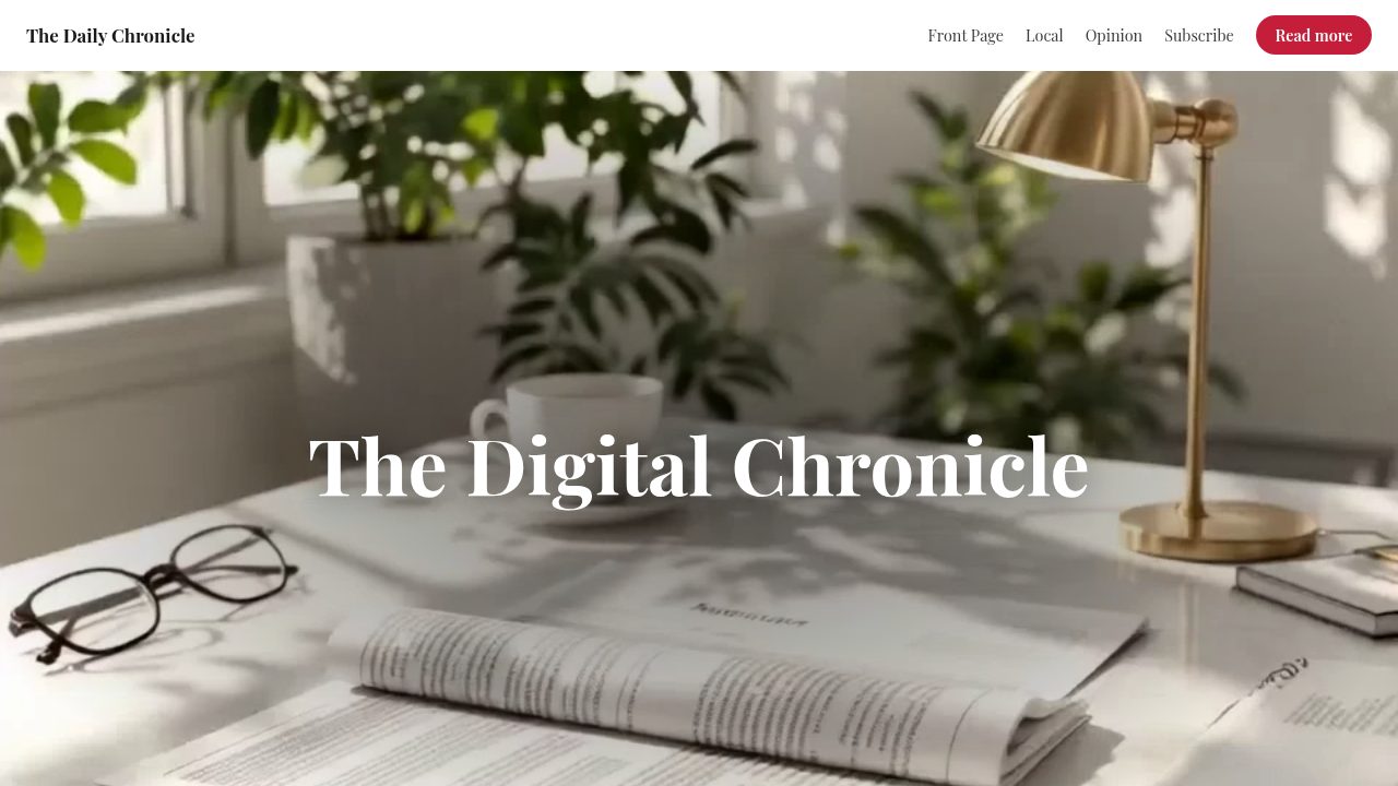 City Daily Front Page template