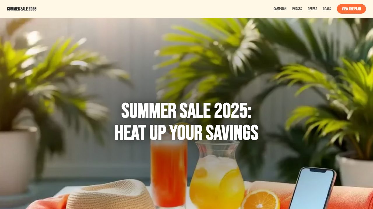 Summer Sale Campaign template