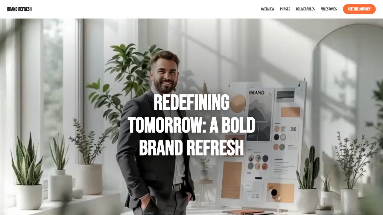 Brand Refresh Timeline template