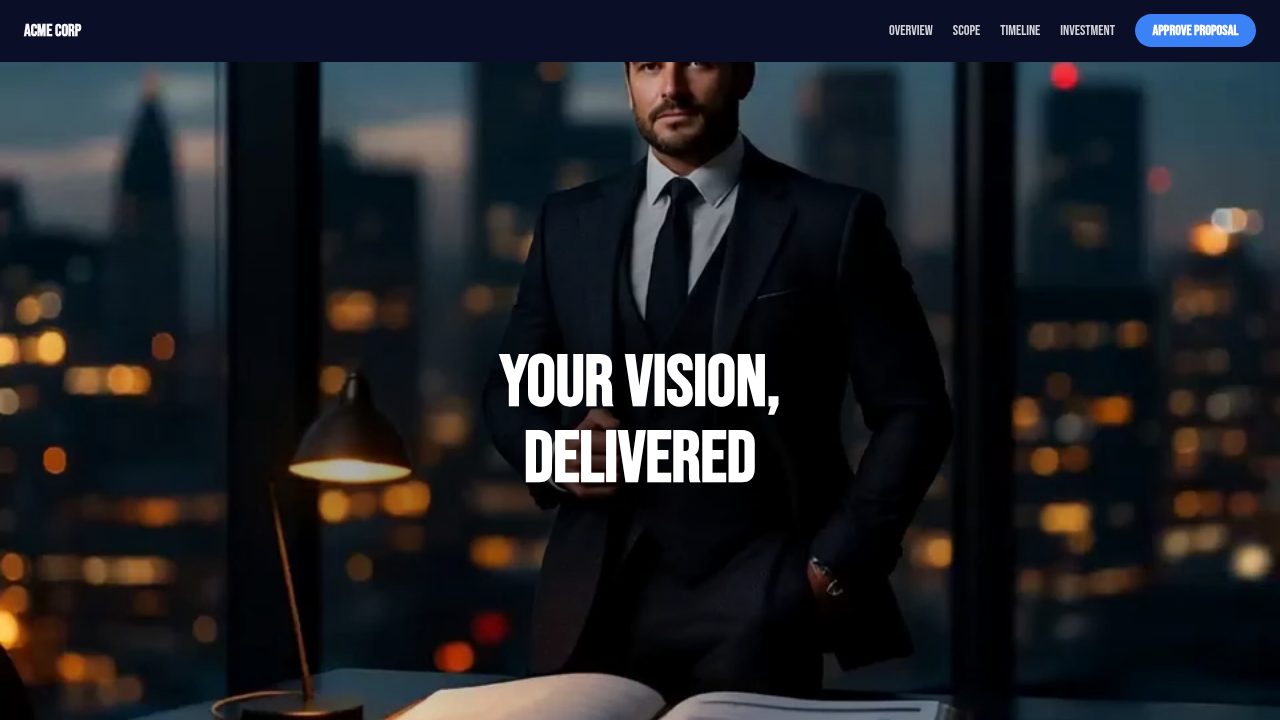 Brand & Website Proposal template