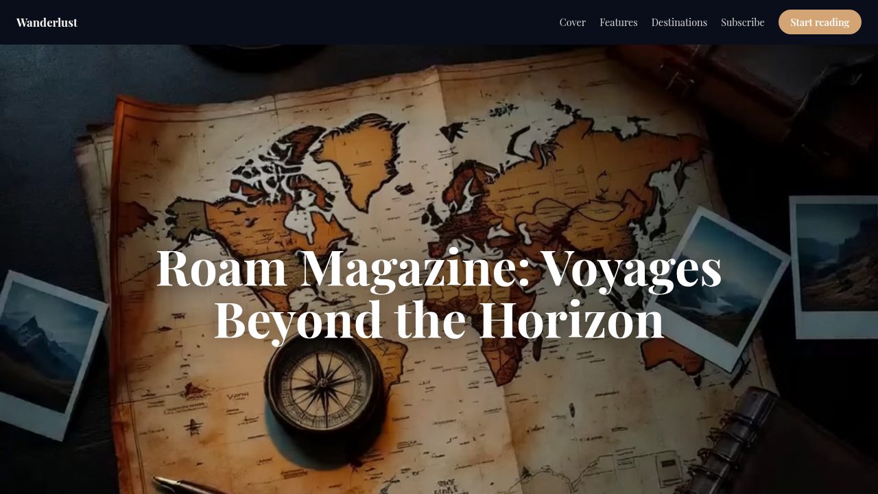 Travel Magazine Issue template