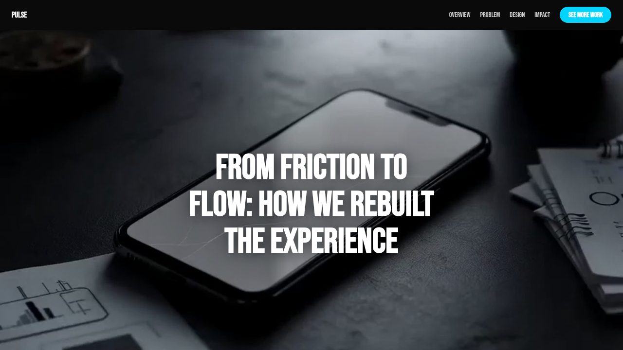 App Redesign Case Study template