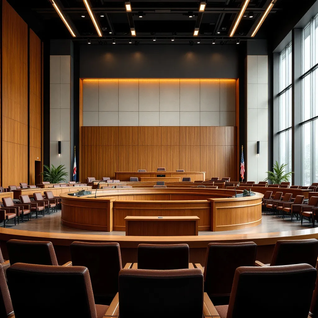 City council chamber during critical vote