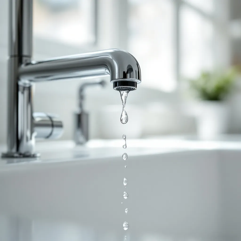 Chrome faucet with low water pressure trickling