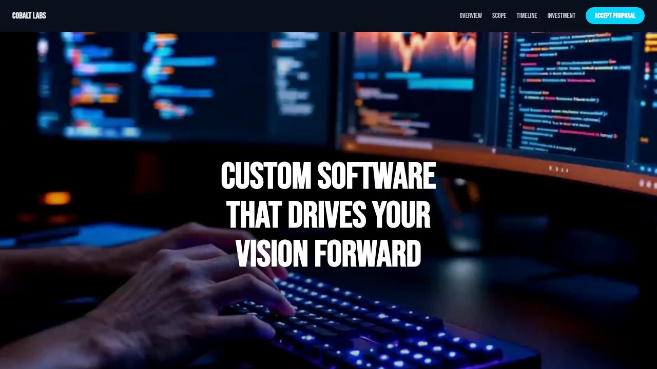Software Development Proposal template