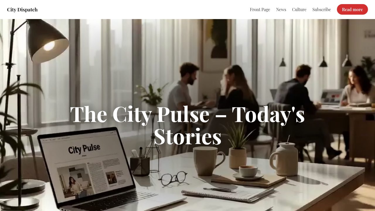 City Dispatch Front Page template