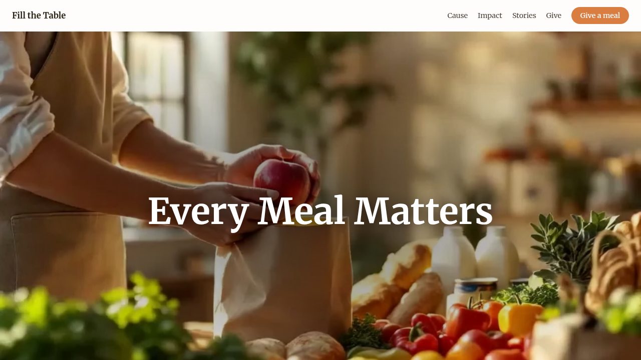Food Bank Campaign template