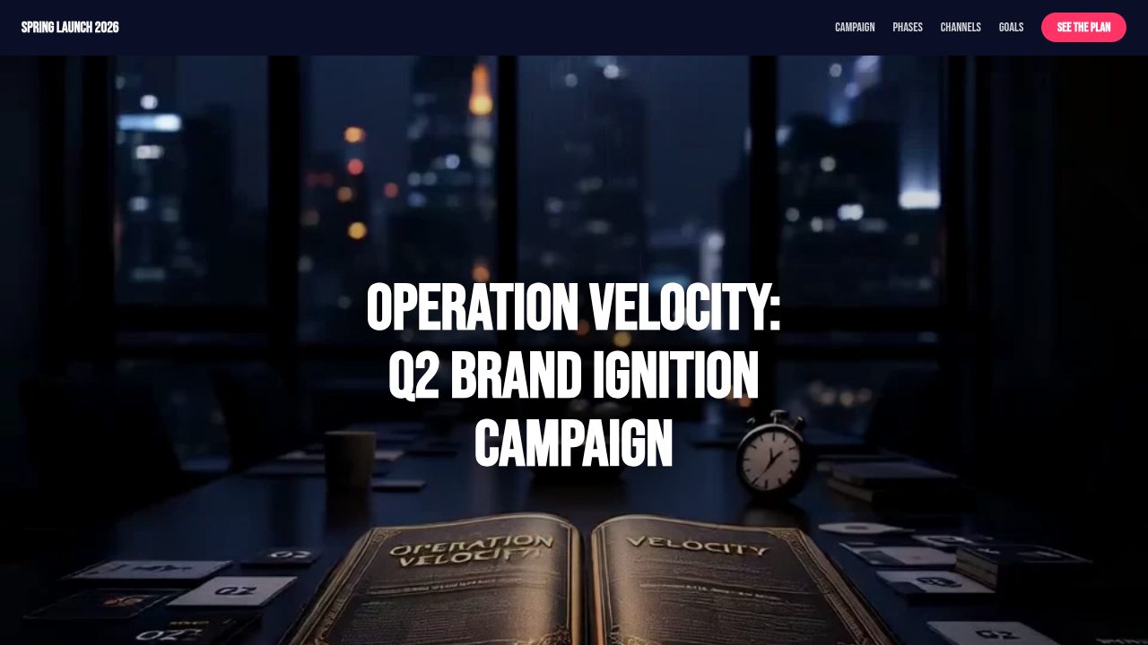 Spring Launch Campaign template