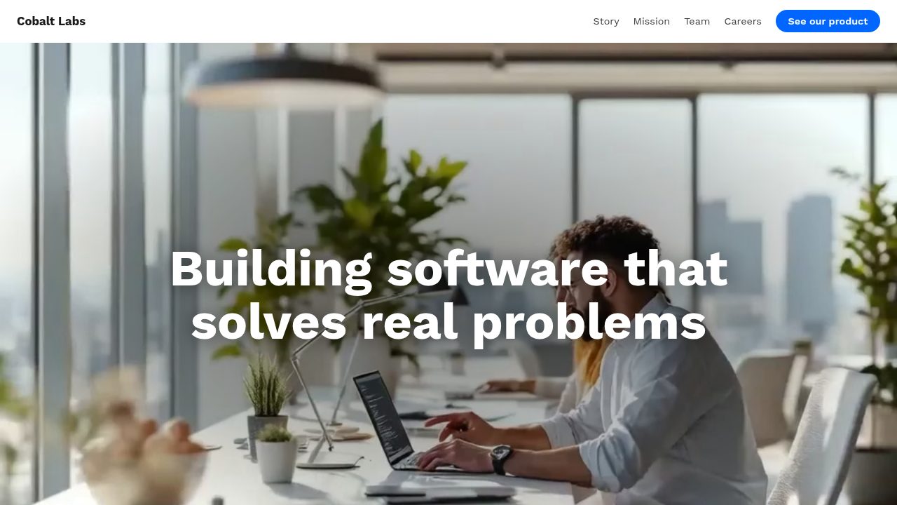 Software Company About Page template