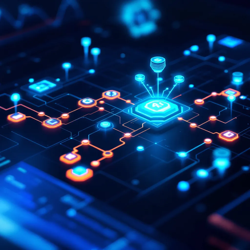 AI routing visualization