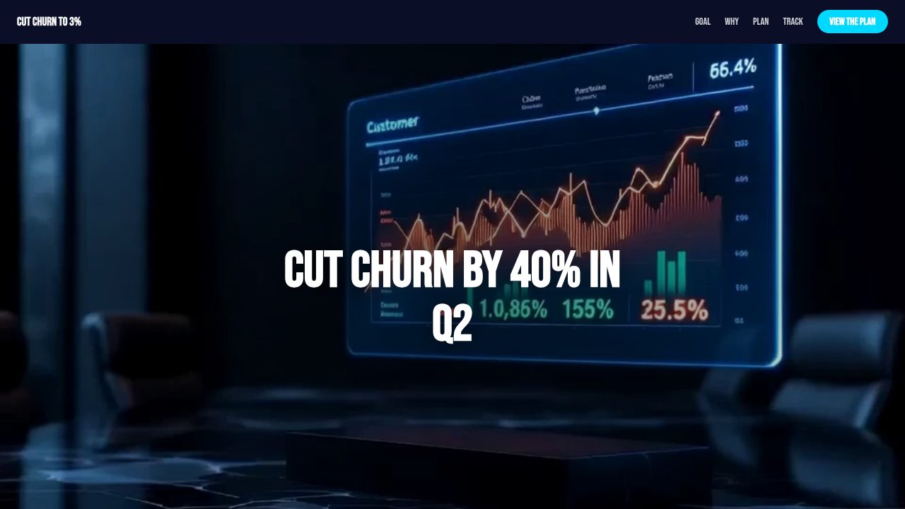 Reduce Churn Goal template