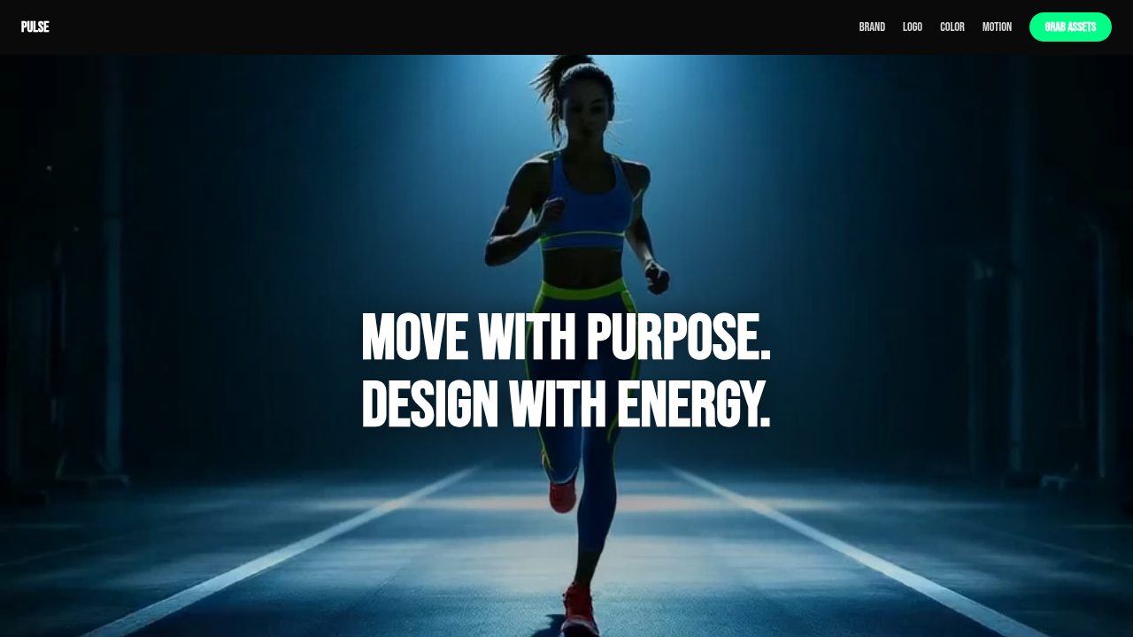 Fitness App Brand Guide template