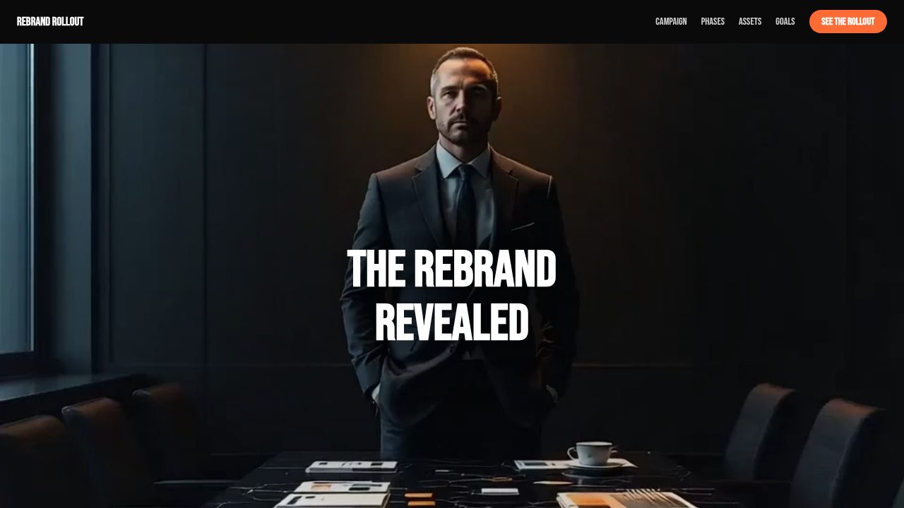Rebrand Rollout Timeline template