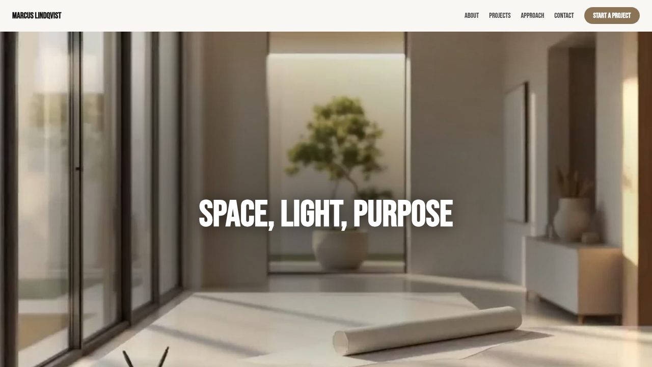 Architect Portfolio template