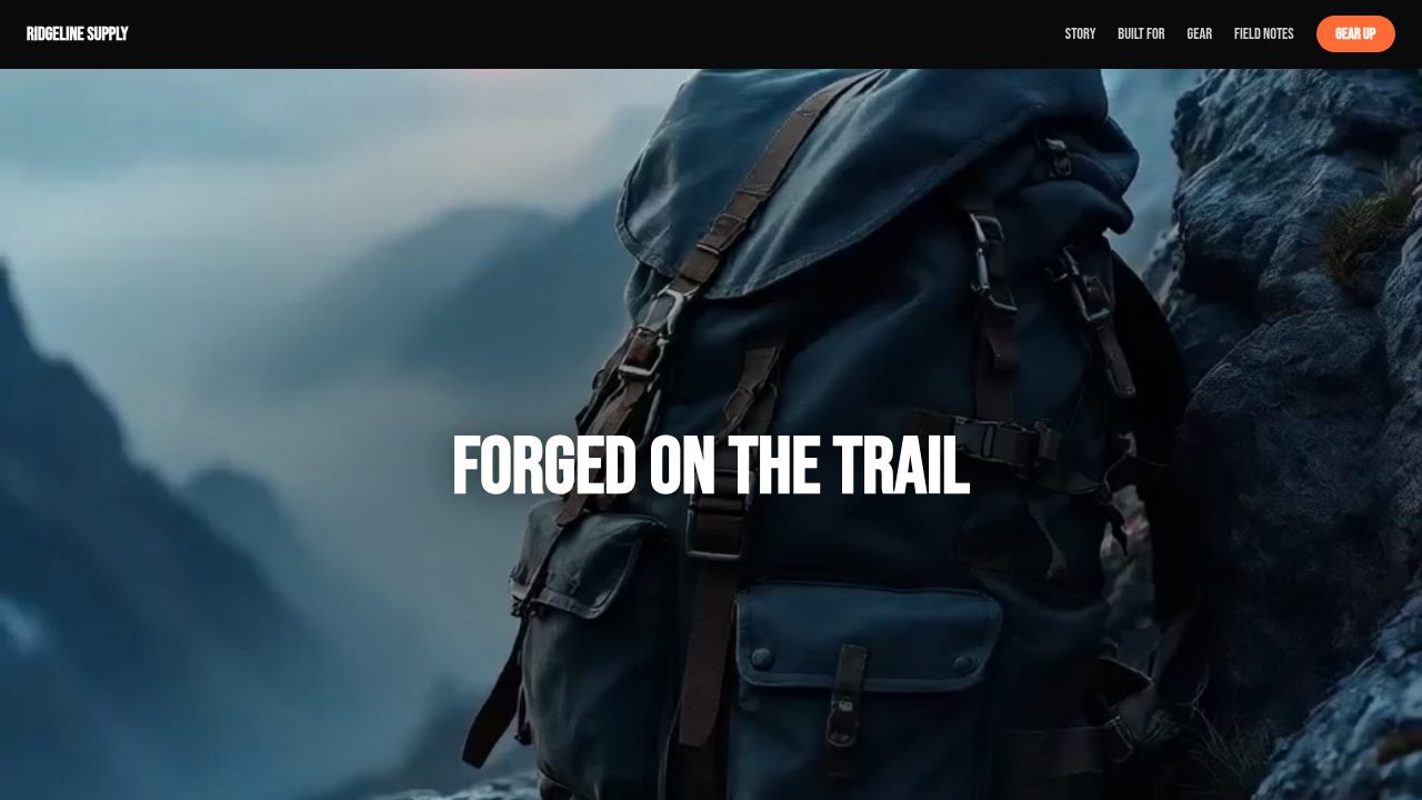 Outdoor Gear Brand Story template