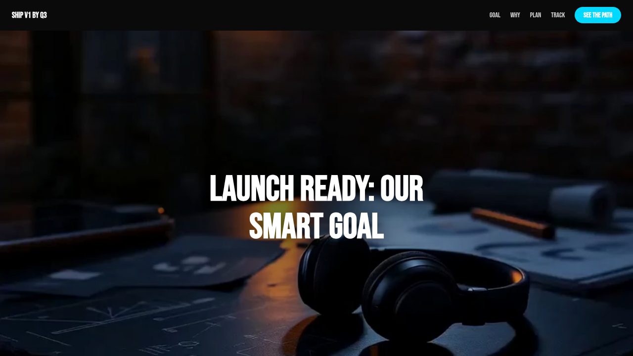 Launch Product Goal template