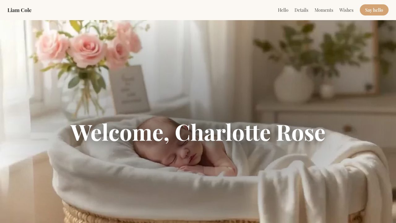 Newborn Announcement template