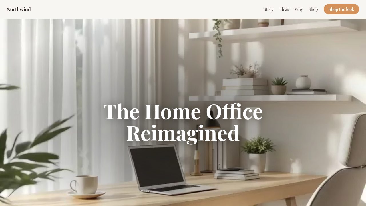 Home Office Sponsored Story template