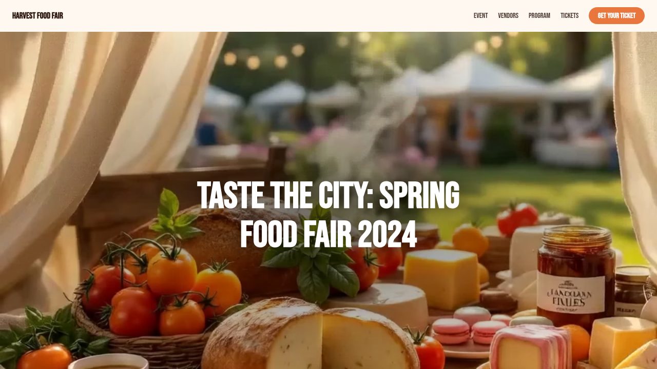 Food Fair Promo template