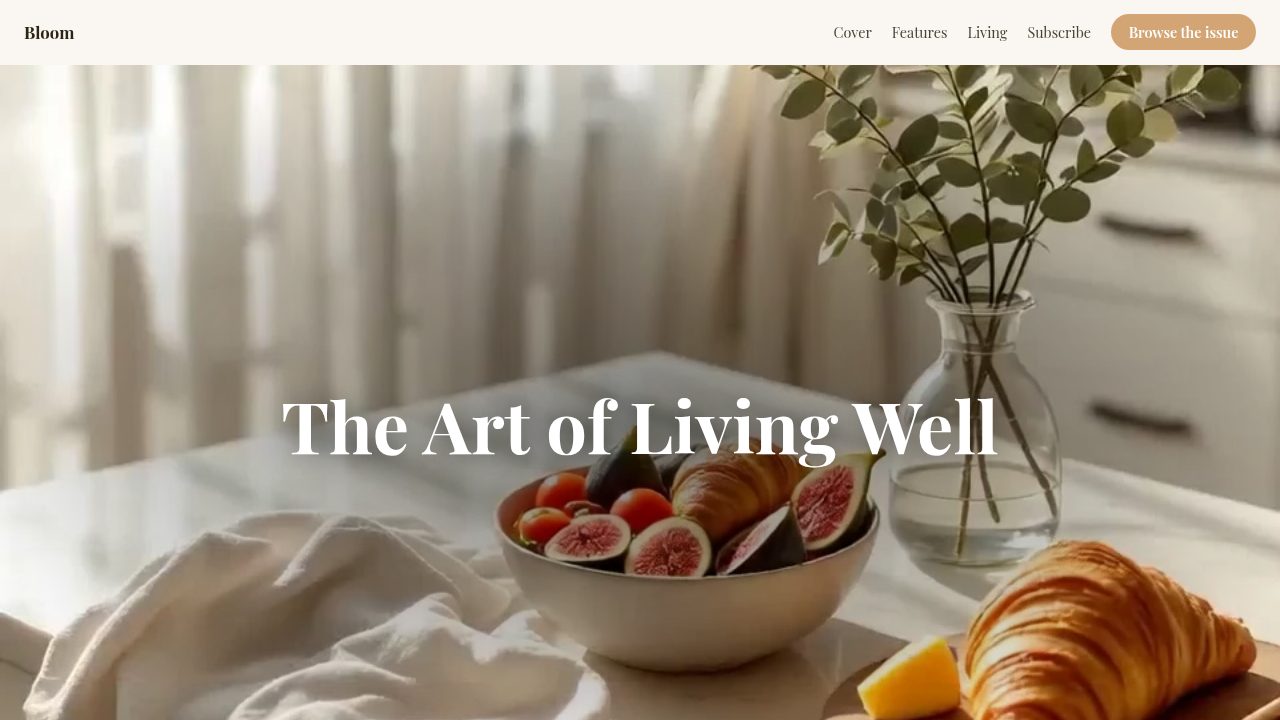 Lifestyle Magazine Issue template