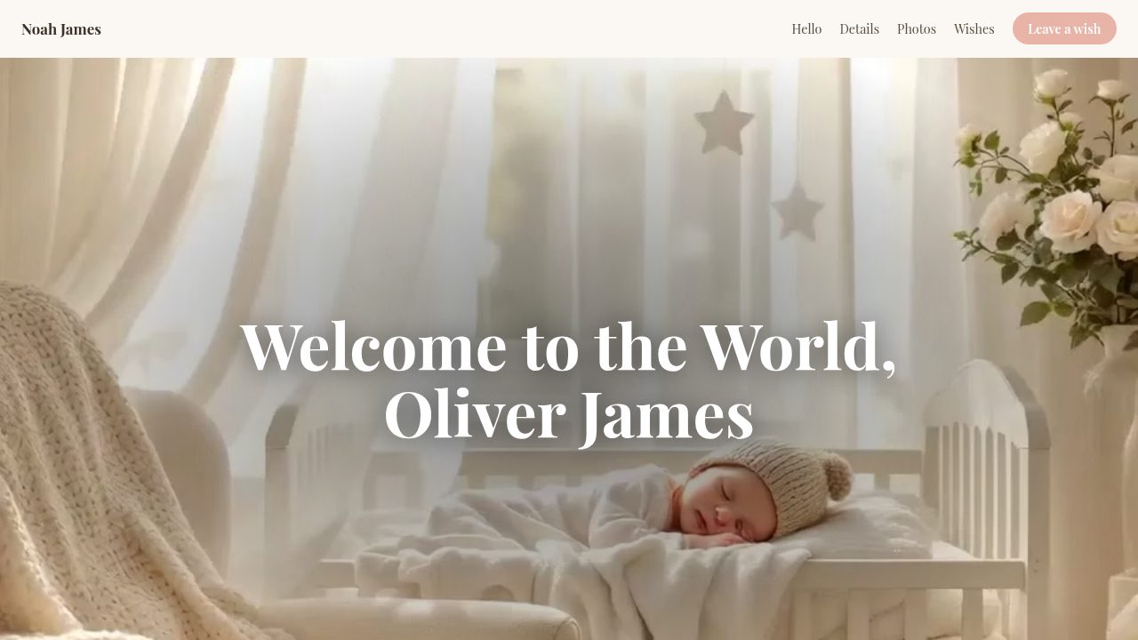 Baby Boy Announcement template