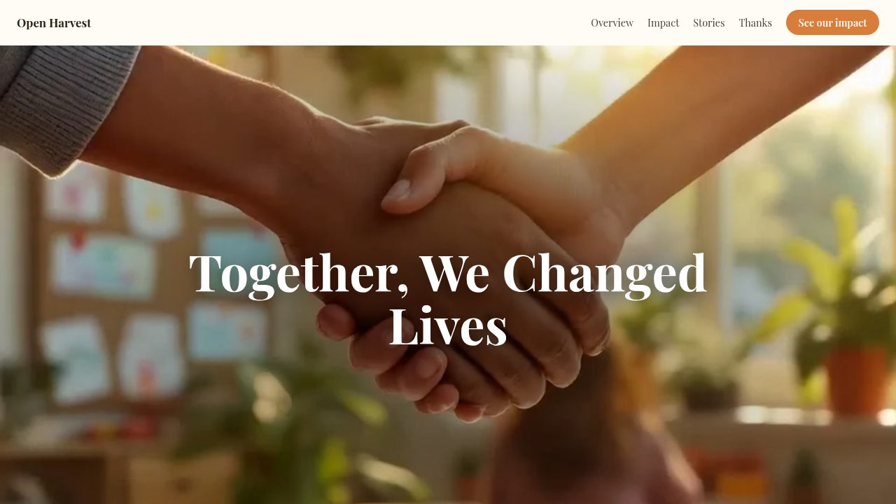 Nonprofit Annual Report template