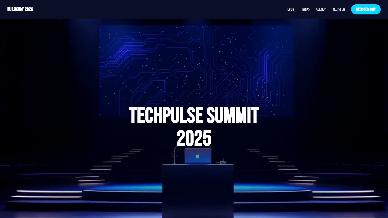 Tech Conference Promo template
