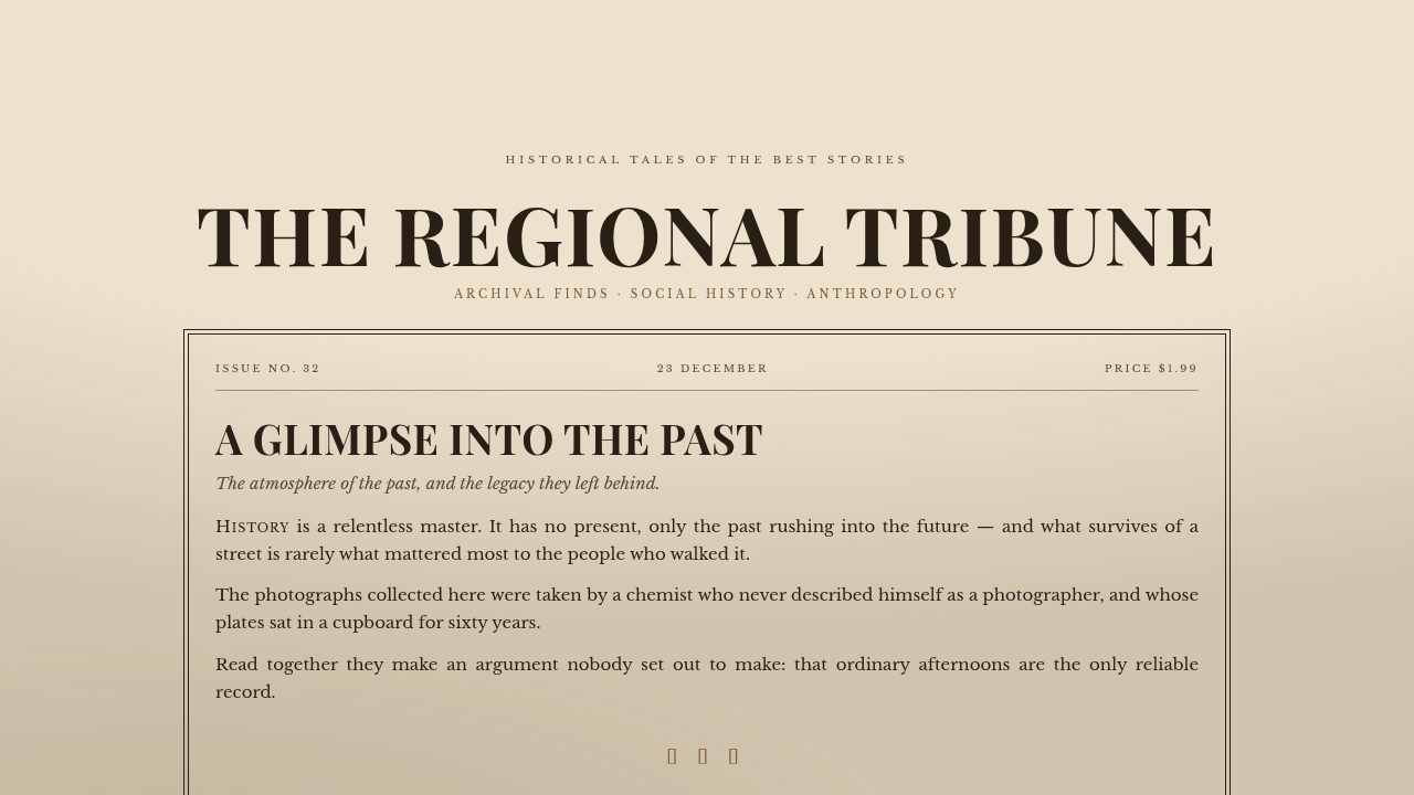 Regional Tribune Front Page template