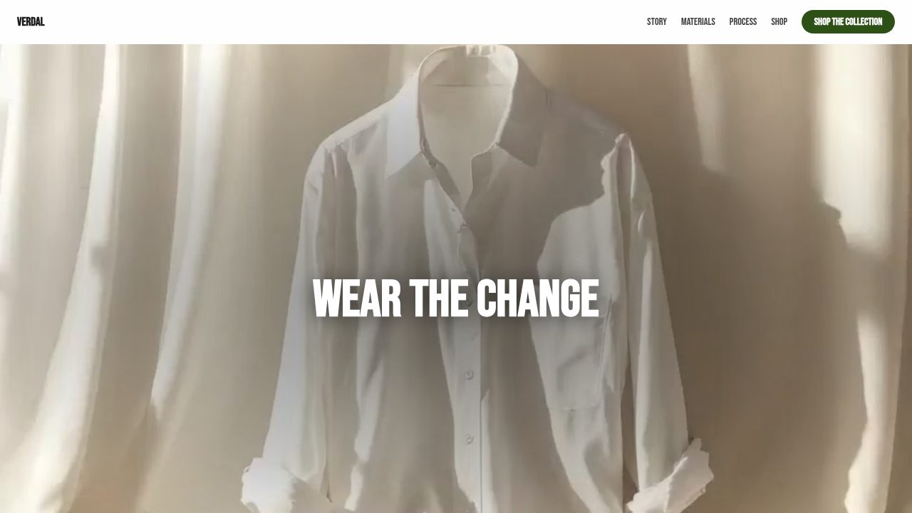 Sustainable Fashion Brand Story template