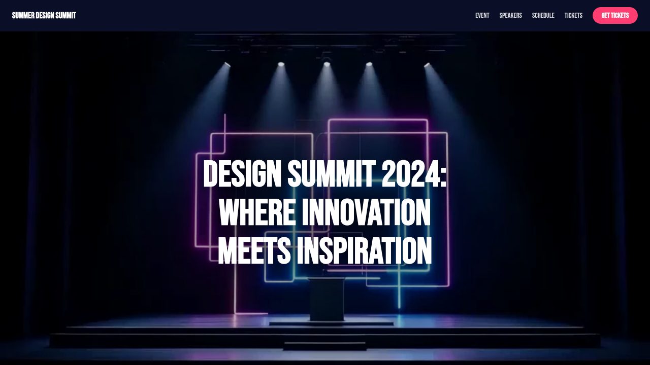 Design Summit Promo template