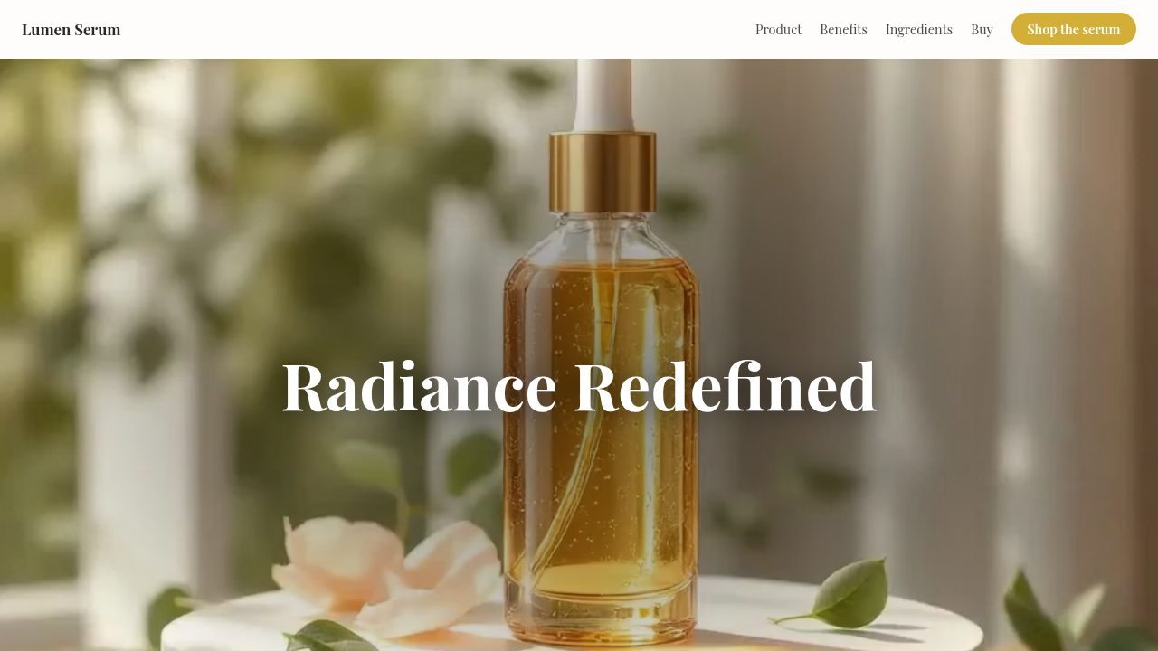 Skincare Serum Ad Feature template