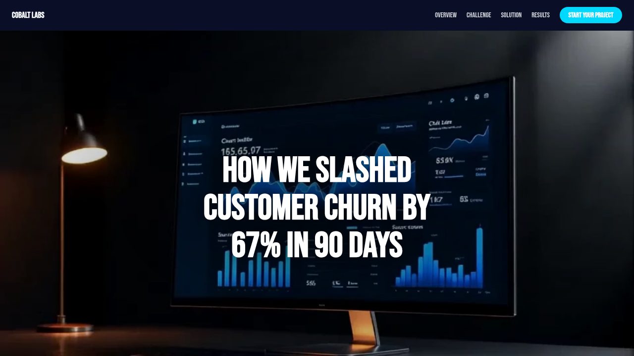 SaaS Conversion Case Study template