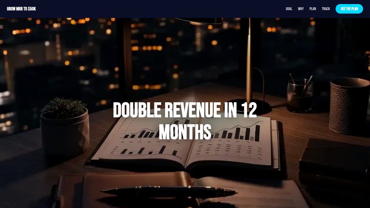 Grow MRR Goal template