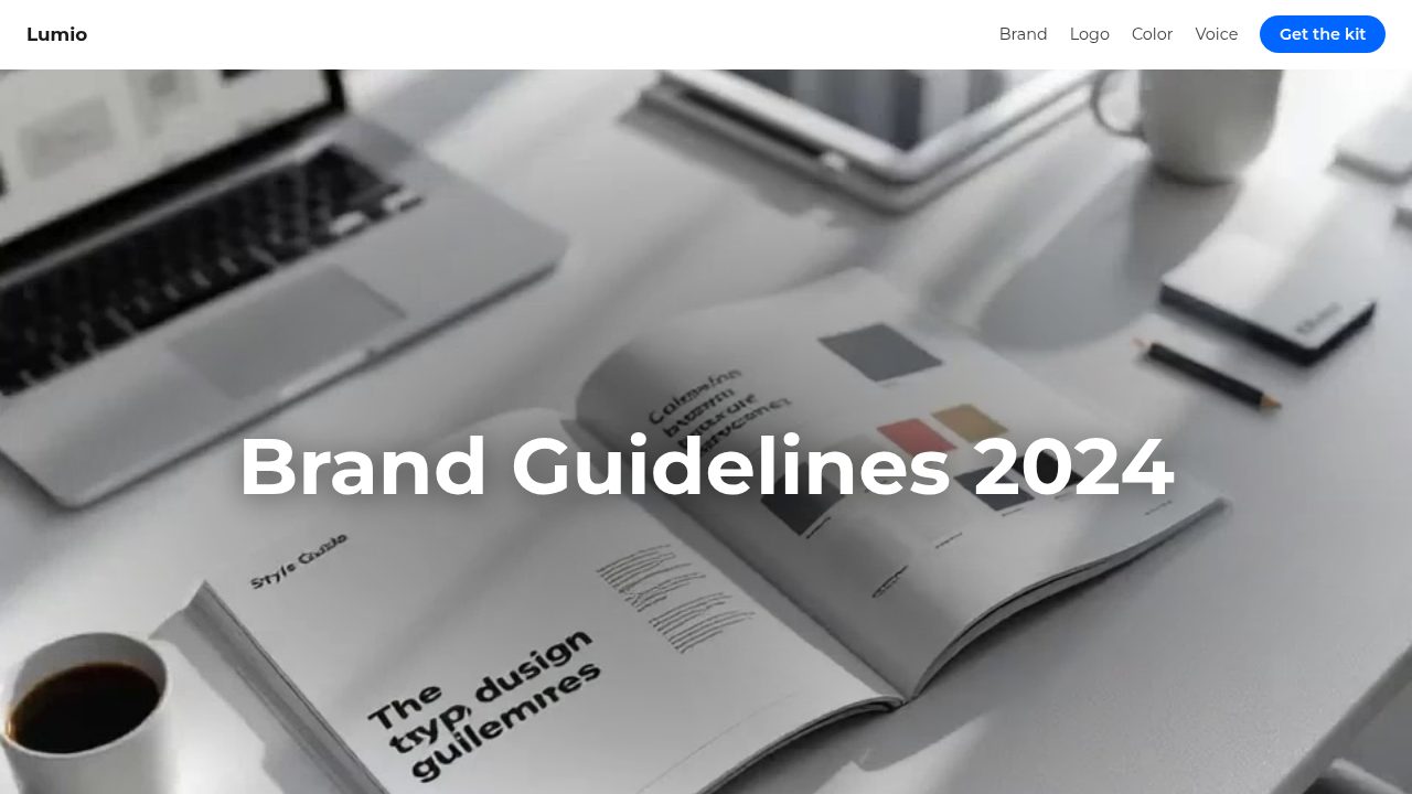 Tech Brand Style Guide template