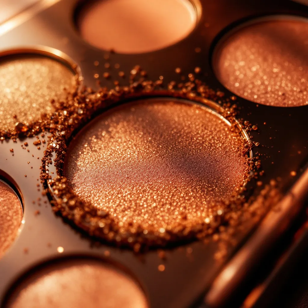 Close-up detail of Lazy Paw Eye Palette shades with soft editorial lighting