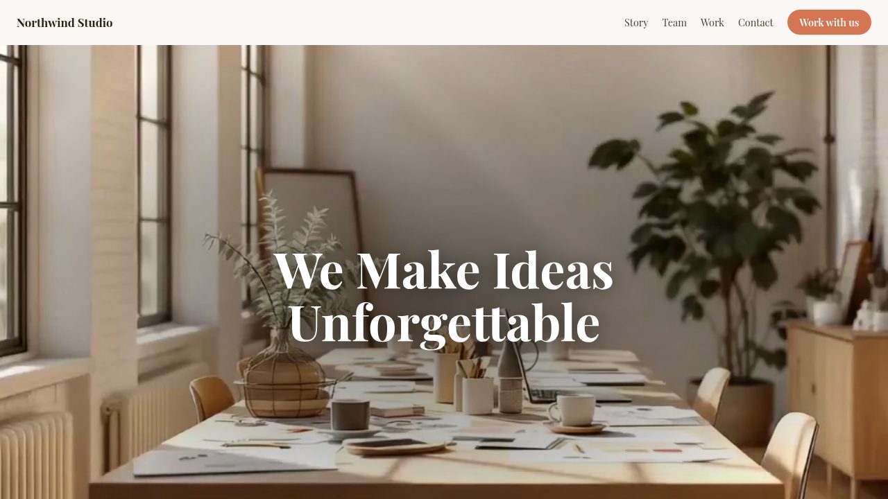 Design Studio About Page template