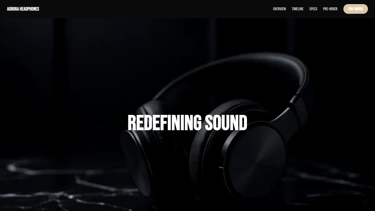 Headphones Launch Timeline template