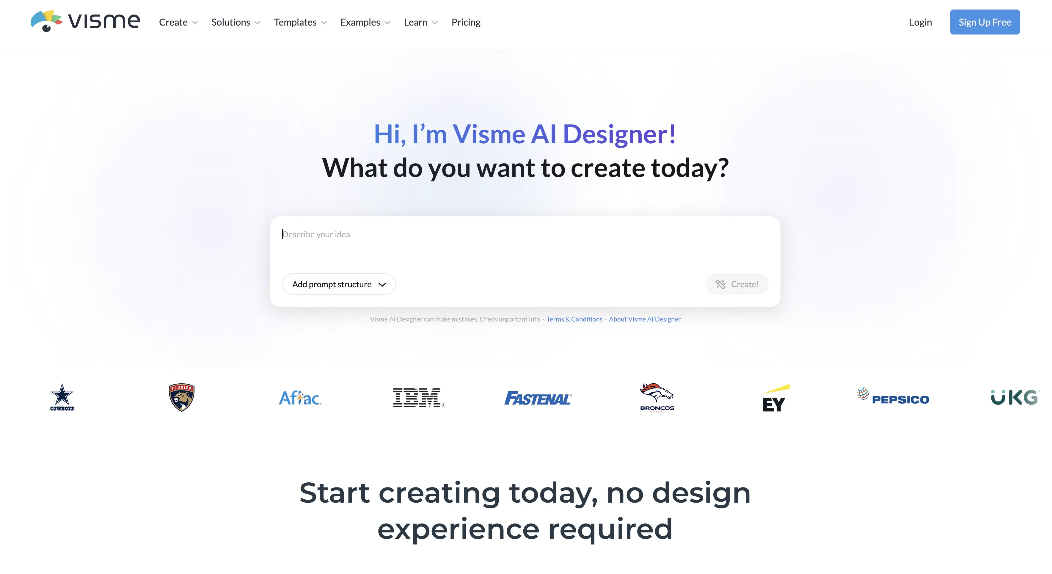 Visme all-in-one content creation platform